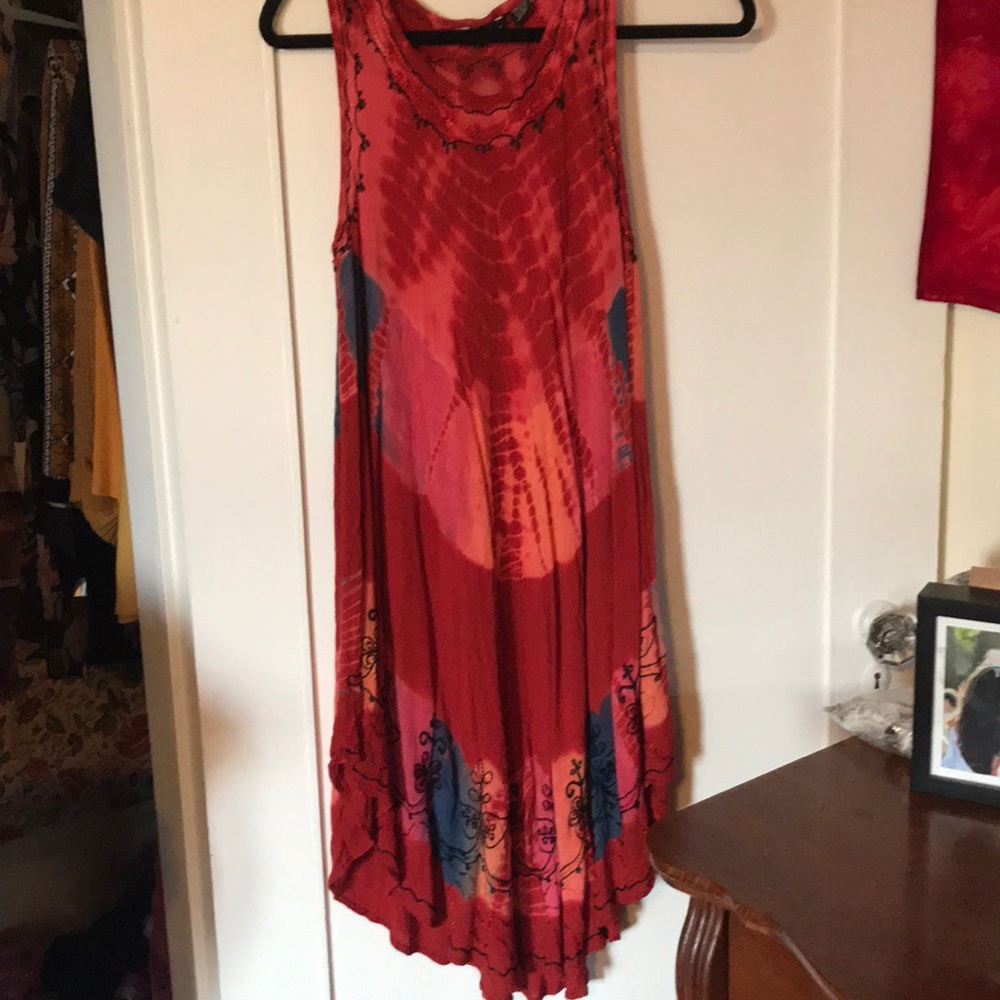 Tie dye hippy dress